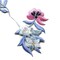 Vintage Peony Embroidery Patch 9 x 4.50 Inch Floral Applique for Garments